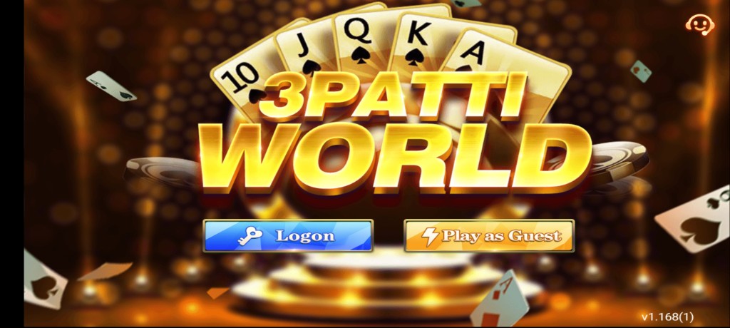 Register splash after downloading 3 Patti World app